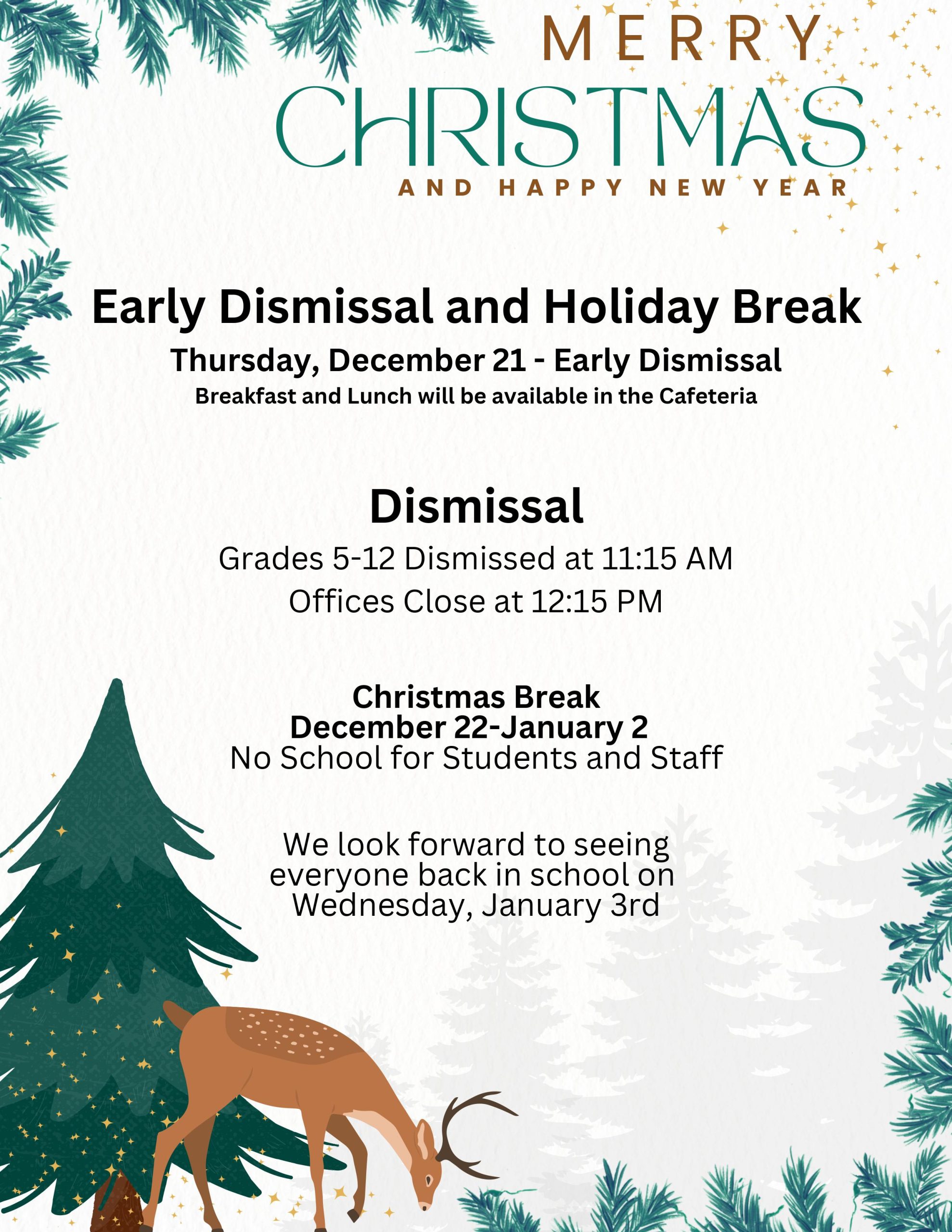 christmas Dismissal